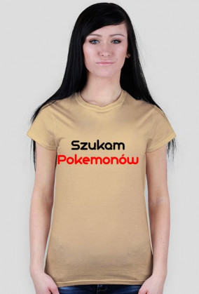 Szukam Pokemonów-Koszulka Damska