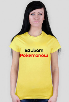 Szukam Pokemonów-Koszulka Damska