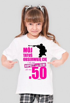 Moj tatuś obserwuje cię i nie ma łopaty ani alibi ale ma .50