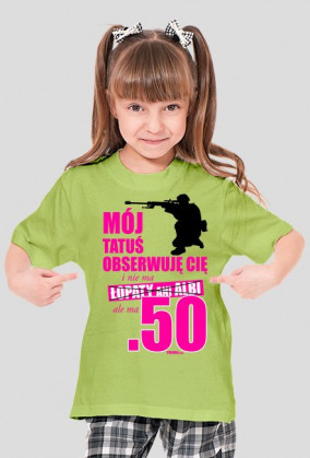 Moj tatuś obserwuje cię i nie ma łopaty ani alibi ale ma .50