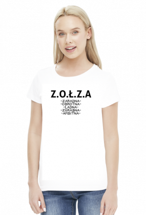 ZOŁZA (bluzka damska) ciemna grafika
