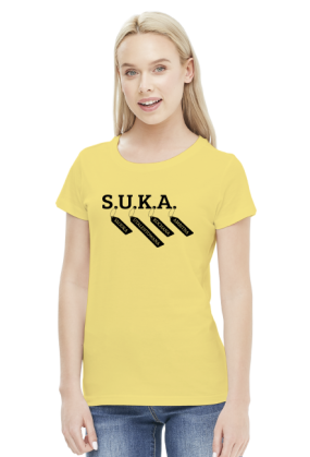 SUKA (bluzka damska) ciemna grafika