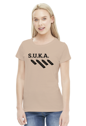 SUKA (bluzka damska) ciemna grafika