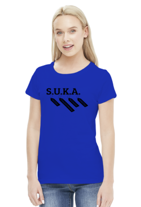 SUKA (bluzka damska) ciemna grafika