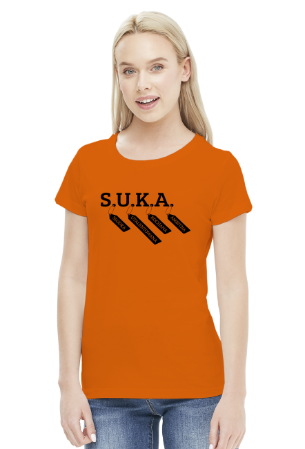 SUKA (bluzka damska) ciemna grafika