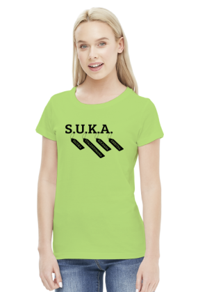 SUKA (bluzka damska) ciemna grafika