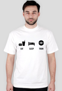 Eat Sleep Train | biała
