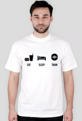 Eat Sleep Train | biała
