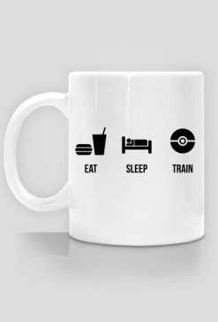 Eat Sleep Train | kubek biały