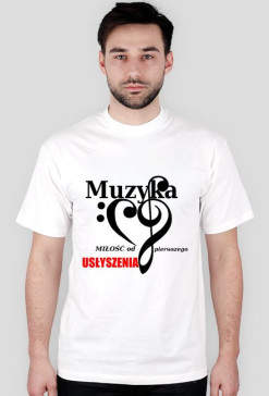 Koszulka męska MUZYKA