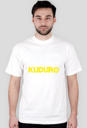 Koszulka męska z nadrukiem "Real men dance kuduro"