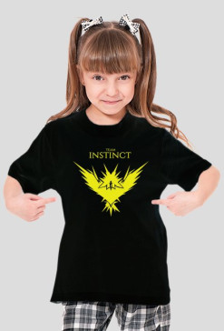 Koszulka dla dziecka Damska Team Instinct WH/BL