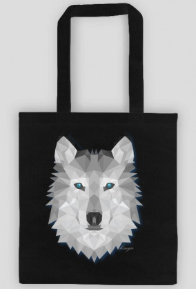 Torba EKO, grey wolf, geometryczny wzór