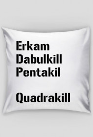 Poduszka z nadrukiem killi z League of Legends + podpis