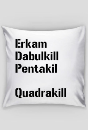 Poduszka z nadrukiem killi z League of Legends + podpis