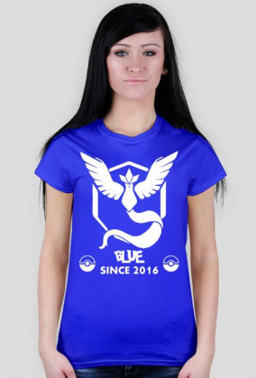 Pokémon GO - Team Mystic - Blue Since 2016 - koszulka damska niebieska
