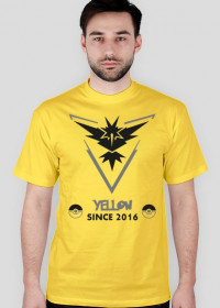 Pokémon GO - Team Instinct - Yellow Since 2016 - koszulka męska żółta