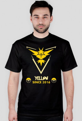 Pokémon GO - Team Instinct - Yellow Since 2016 - koszulka męska
