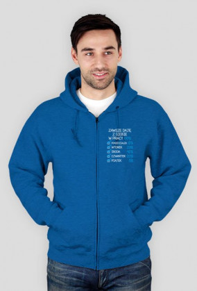 Bluza z kapturem idealnego pracownika Zawsze daję z siebie w pracy 100%