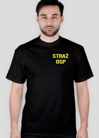 Koszulka męska STRAŻ OSP czarna