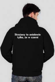 Bluza męska Strażacy to aniołowie tylko, że w czerni