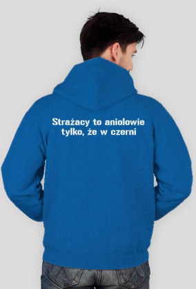 Bluza męska Strażacy to aniołowie tylko, że w czerni