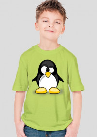 Koszulka dziecieca Zezowaty pingwin