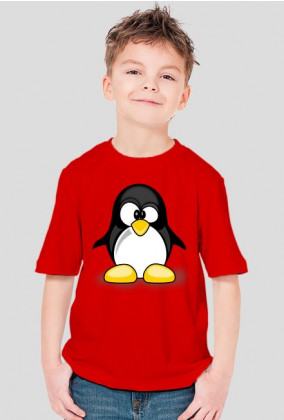 Koszulka dziecieca Zezowaty pingwin