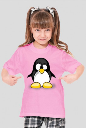 Koszulka dziecieca z krotkim rekawem T-Shirt Zezowaty pingwin