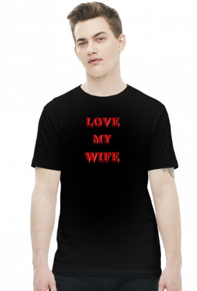 Koszulka Męska Love My Wife