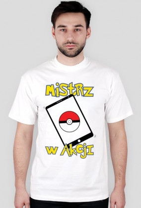Koszulka MISTRZ W AKCJI - CZARNY chceto!