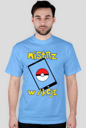 Koszulka MISTRZ W AKCJI - CZARNY chceto!