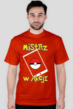 Koszulka MISTRZ W AKCJI - CZARNY chceto!