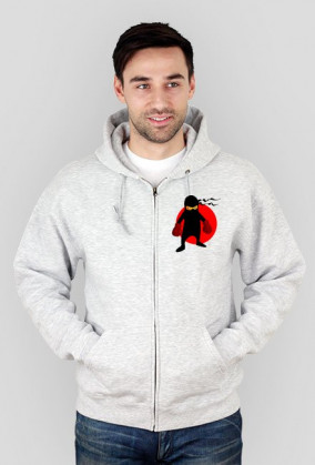 Rozpinana bluza z kapturem Ninja