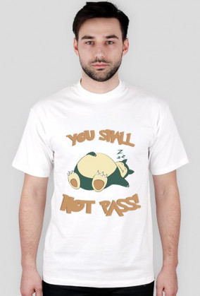 Snorlax "You shall not pass!" Koszulka męska Pokemon