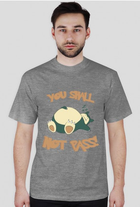 Snorlax "You shall not pass!" Koszulka męska Pokemon