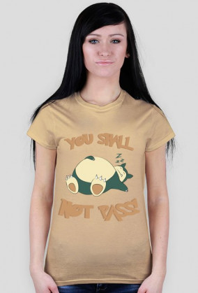 Snorlax "You shall not pass!" Koszulka damska Pokemon