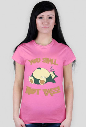 Snorlax "You shall not pass!" Koszulka damska Pokemon