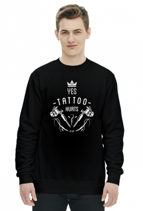 HOODIE "YES TATTOO HURTS A LOT" ENG