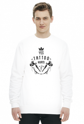 HOODIE "YES TATTOO HURTS A LOT" ENG
