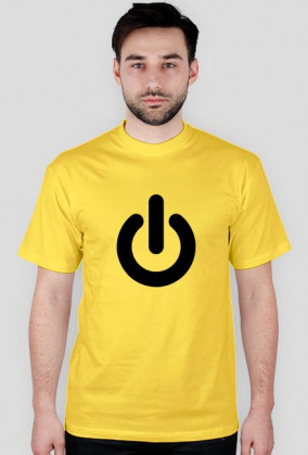 Power Button - czarny nadruk