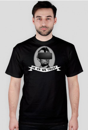 In VR we Trust (gray) - Virtual Reality T-Shirt