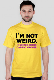 t-shirt I'm not weird