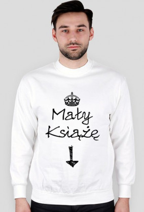 MAŁY KSIĄŻĘ BLUZA (czarna grafika)