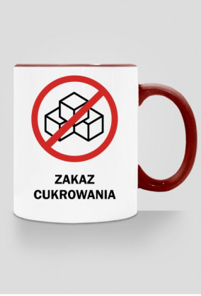 Kubek Zakaz cukrowania