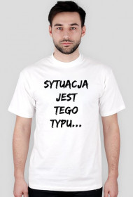 T-Shirt M - Sytuacja Jest - Biała