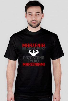 T-shirt czarny Marzenia...