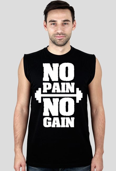 No pain No gain Black