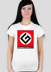 Flagowa koszulka GN (damska-biała)