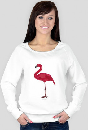 Flaming efekt wydrapywanki - bluza damska